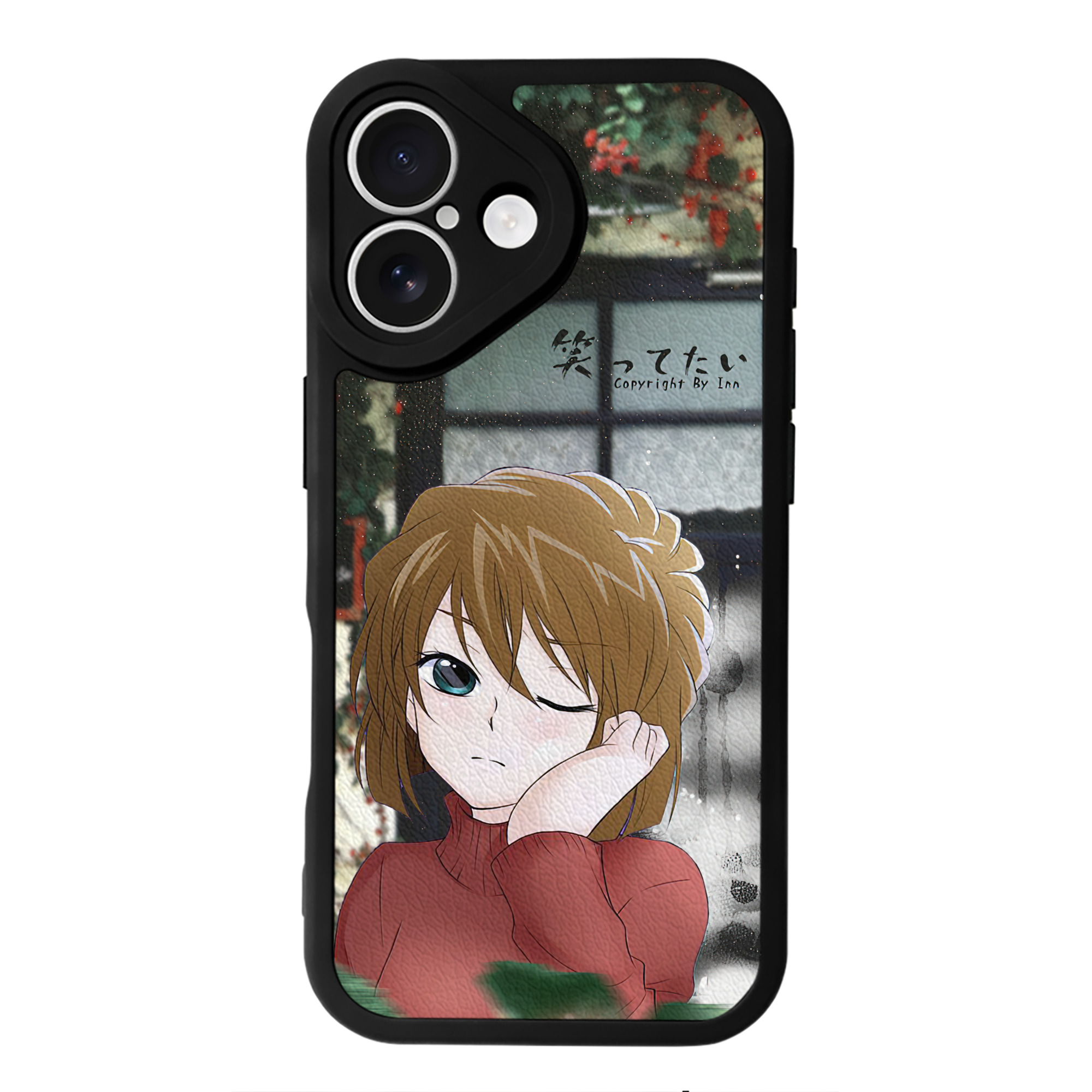 （画像用） 名探偵コナン Detective Conan 【iPhone 16シリーズ対応】シリコンスマホケース（レザー調） 材質：シリコン